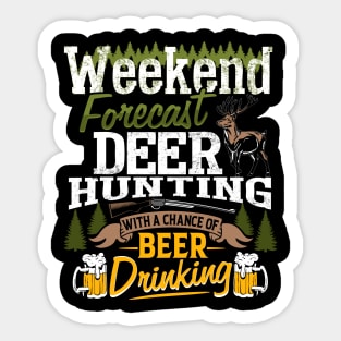 Funny Deer Hunting Sticker